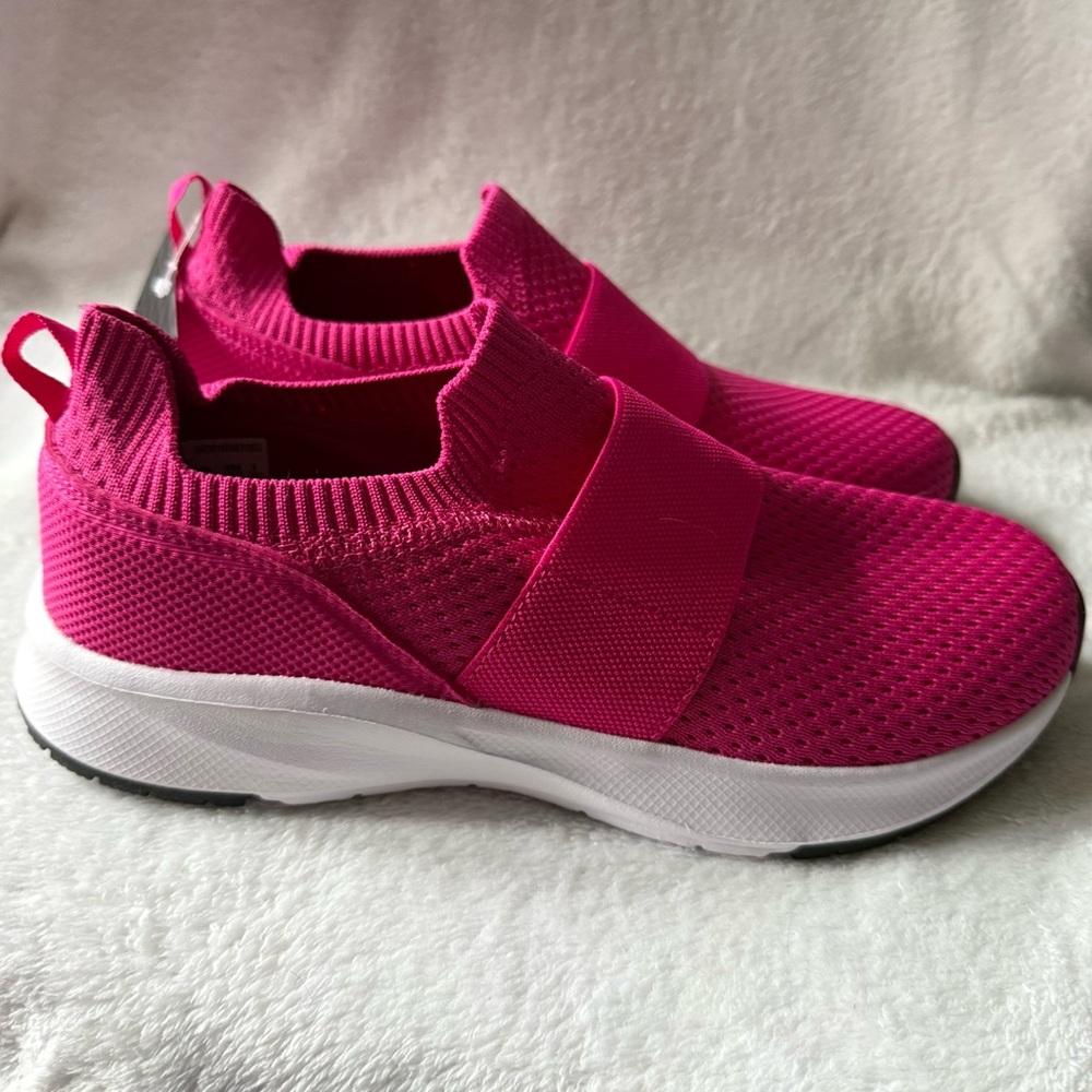 Athletic Works Pink Slip-On Sneakers Women’s Size 8‎ Shoes Band Jog New
